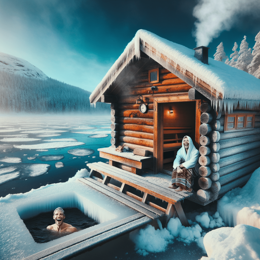 Sauna und Eisloch – warm, kalt, mit Grinsen